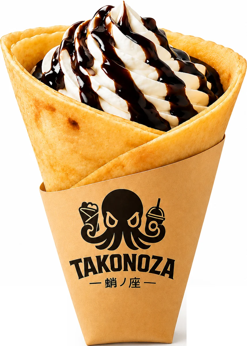 チョコホイップのクレープ