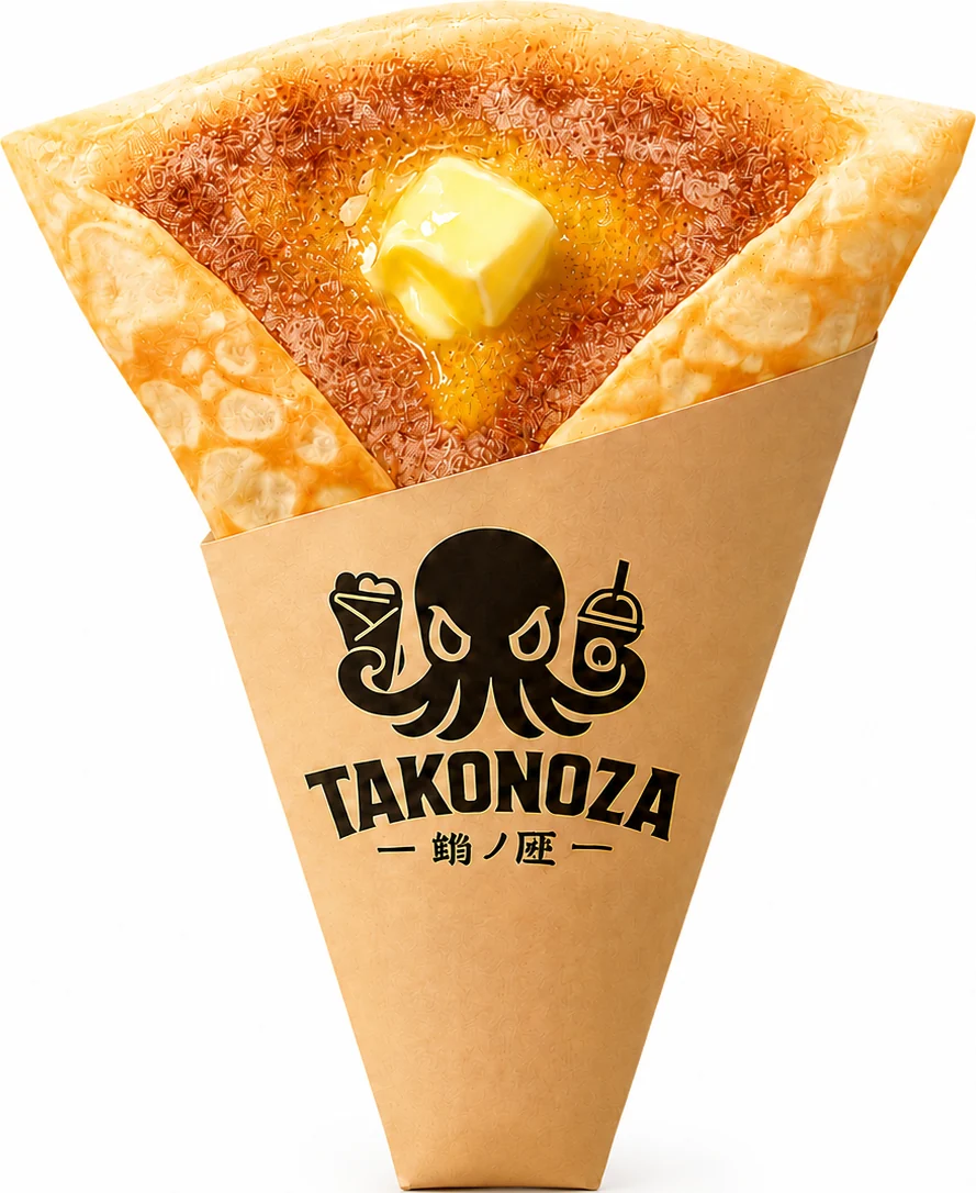 シナモンシュガーバターのクレープ