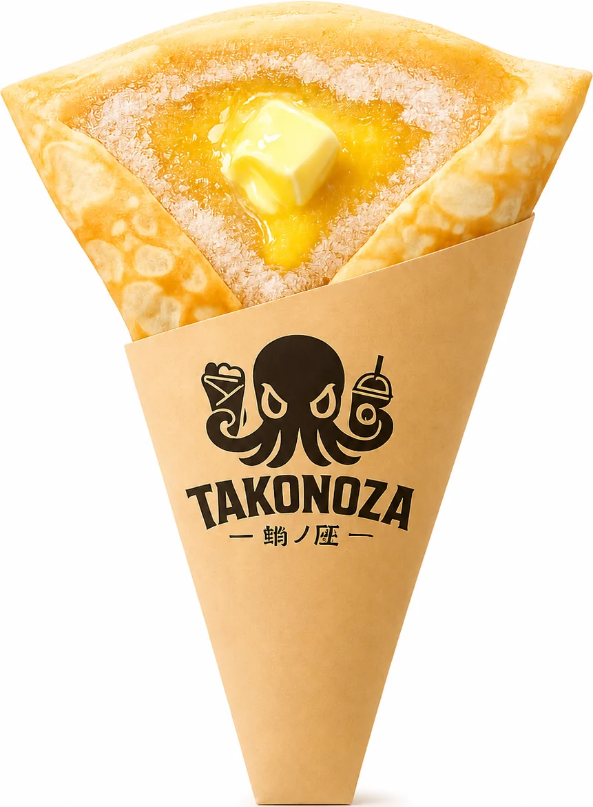 シュガーバターのクレープ